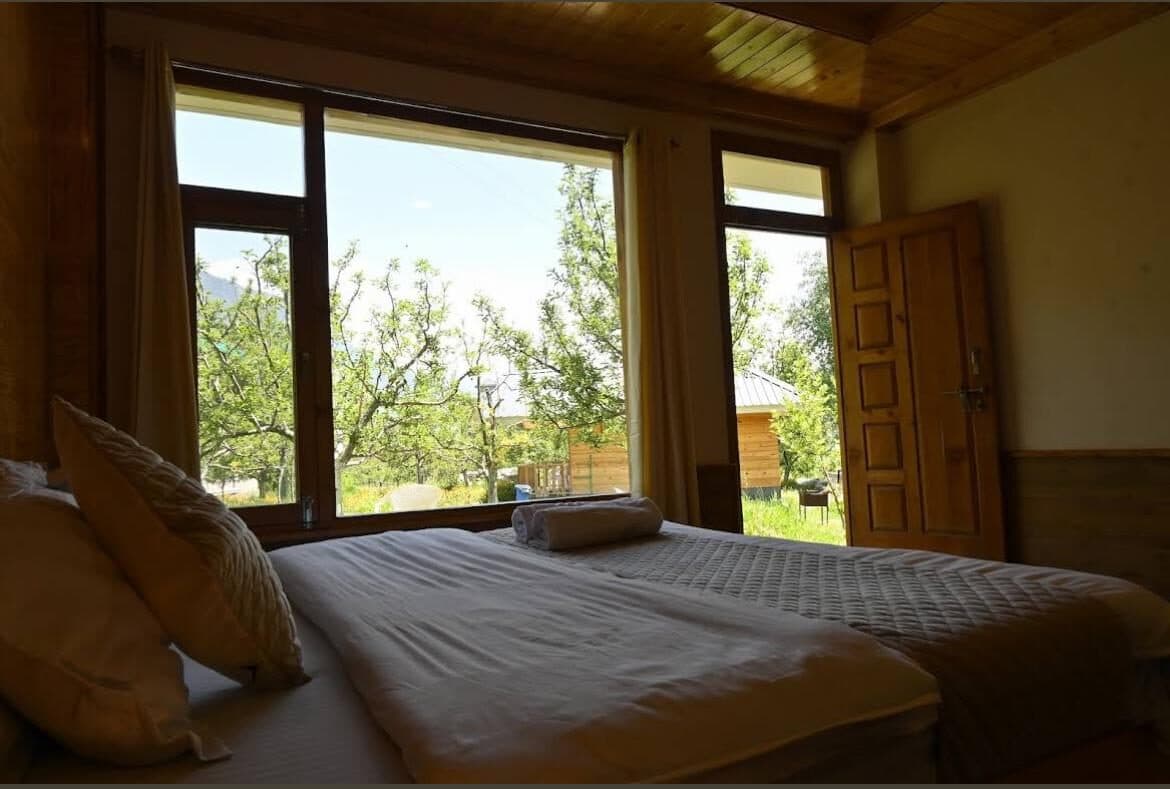 A Shanag room framing the valley through a wide window
